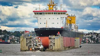 Float Out of Suction Dredger OSTERIFF at Pella Sietas shipyard