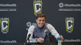 Columbus Crew's Malte Amundsen discusses the start of the 2023 MLS Cup playoffs