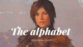 Learn the alphabet with Lara Croft