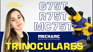 ¿Cuál microscopio compro?  REVIEW TRINOCULARES G75T - R75T - MC75T Mechanic - Belu Rosales