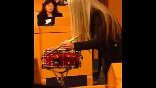 Evelyn Glennie Performing at the International Women's Day Conference in Aberdeen 2014