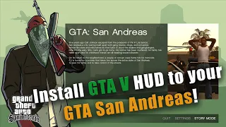 Tutorial How To Install GTA V HUD UI Mod to GTA San Andreas