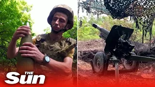 Italian made howitzer trained on Russian forces in Donetsk region