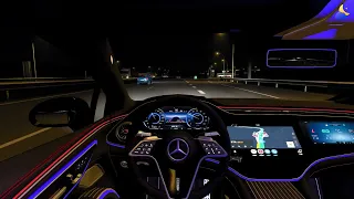 Night drive with Mercedes-Benz EQS 580 4MATIC 2022