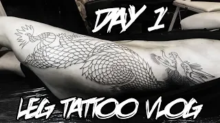 LEG TATTOO VLOG DAY 1 | Beatriz Mariano