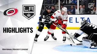 NHL Highlights | Hurricanes @ Kings 10/15/19