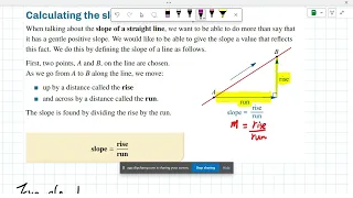 5D Positive and negative slopes of a straight line