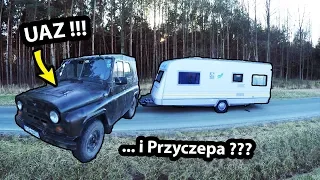 UAZ + Przyczepa Kempingowa KNAUS !!! - Militarny Zestaw Kempingowy (Vlog #256)