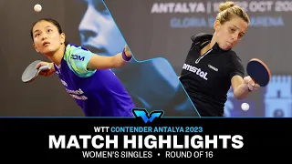 Elizabeta Samara vs Kim Nayeong | WS R16 | WTT Contender Antalya 2023