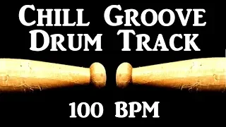 Chill Drum Beat 100 BPM Simple Groove Drum Track for Bass Guitar #351