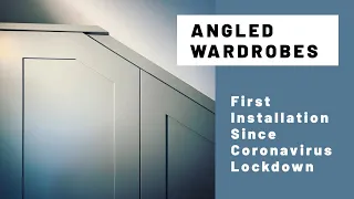 How I built these angled wardrobes safely under Covid-19 lockdown conditions