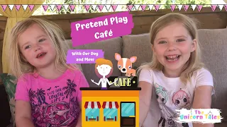 Pretend Play Café with Wooden Food in the Playhouse