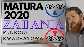 MATURA 2020 MATEMATYKA Funkcja kwadratowa Zadania PEWNIAK