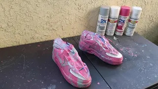 Hydro dipping air force ones (insane) part2