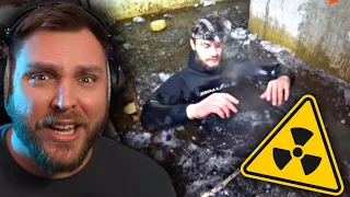 Pro Diver Reacts To IN SCUBA under the Chernobyl Reactor😱