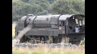 Mission Impossible 7 Train arrives, Stoney Middleton, Derbyshire