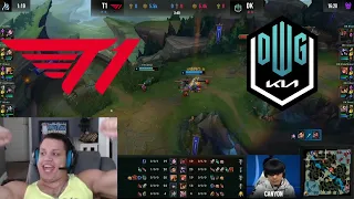 Tyler1 Reacts To First Blood In Game 5 DK vs T1!!!