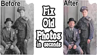 Fix and enhance old photos in seconds