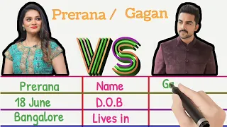 Prerana 🆚 Gagan | Comparison | #krishnamukundamurari #comparisonvideo #preranakambam #krishnamurari
