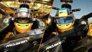 The MCL38 Takes To Track! Onboard Driver View With Oscar Piastri! | 2024 McLaren F1 Car