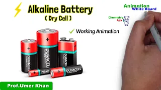 Alkaline Battery | Dry cell | Working animation | Chemistry ask