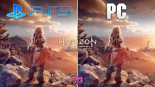 Horizon Forbidden West : PC vs PS5 - Graphics Comparison