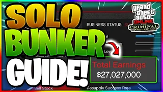 *SOLO* BUNKER GUIDE to MAKE MILLIONS in GTA ONLINE!! (2022 Updated)