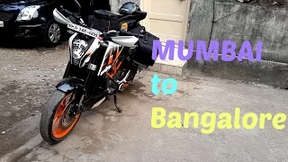 Mumbai to Bangalore - KTM DUKE 390