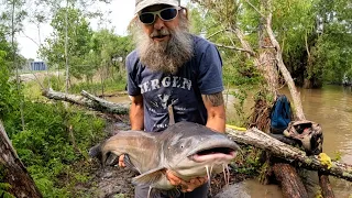 After Severe Weather, Mississippi River Catfish Fishing