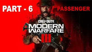 CALL OF DUTY MODERN WARFARE 3 PS5 Walkthrough Gameplay Part 6 - PASSENGER (COD 2023 Campaign)