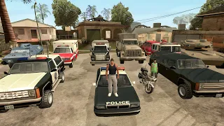cj steals all Emergency & Government cars / gta san andreas