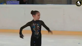 Ksenia Melkumova(2009), SP, 2019.02.25 Moscow Novice Championships