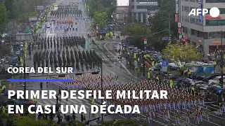 Corea del Sur muestra su poderío con su primer desfile militar en una década | AFP