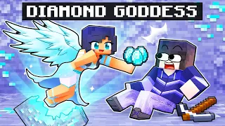 Playing as a DIAMOND GODDESS in Minecraft!