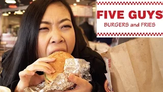 Chinese Girl Tries 5 Guys Burgers and Fries