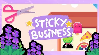 Sticker Shop Owner plays "Sticky Business" ✨ Cozy Game Let's Play