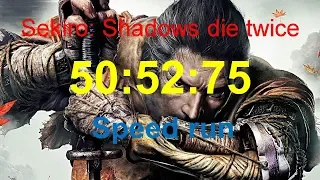 Sekiro: Shadows die twice speedrun in 50:52:75
