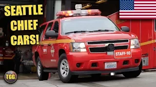 [Seattle] Fire Chiefs / Officers Responding Lights & Siren! (Compilation)
