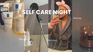 SELF CARE NIGHT 🧘🏽‍♀️| skin care + shower routine + face mask & more