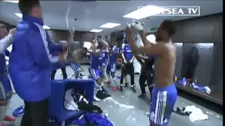 Chelsea FC - FA Cup Final 2012 dressing room celebrations