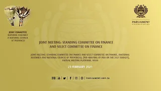 Joint Meeting: Standing Committee on Finance and Select Committee on Finance, 23 February 2021