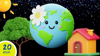 Mother Earth's Journey | High Contrast Baby Sensory Video with Soothing Music | Totto Tune