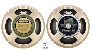 Celestion Greenback G12M vs Vintage 30