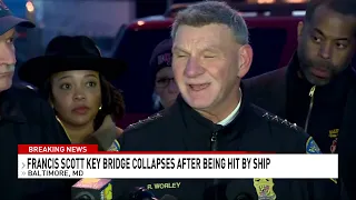 Search and rescue operation underway after Baltimore Key Bridge collapse