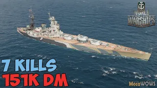 World of WarShips | Nelson | 7 KILLS | 151K Damage - Replay Gameplay 4K 60 fps