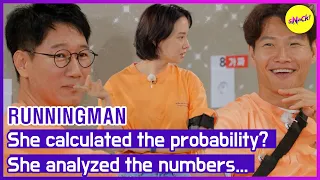 [HOT CLIPS][RUNNINGMAN] She calculated the probability? She analyzed the numbers... (ENGSUB)