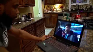 Man smashing computer meme