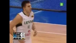 Linas Kleiza rinktineje. Lithuania - Spain