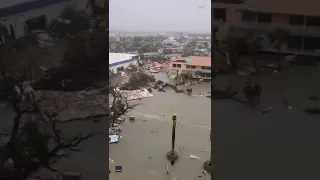 New video shows extensive flooding and damage in Fort Myers after Hurricane Ian #shorts