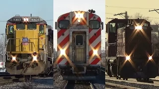 Metra rush hour at Franklin Park, epic action and tons of horn! -3/12/15